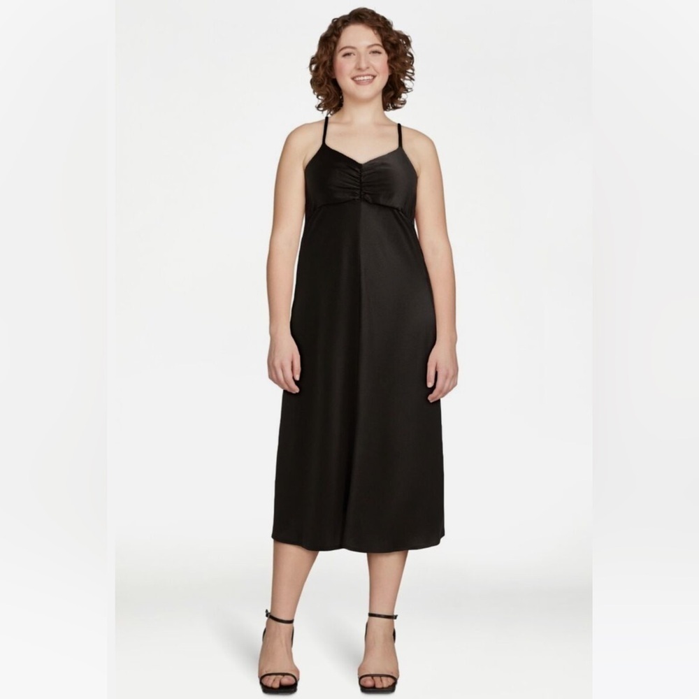 Sofia Jeans by Sofia Vergara V-neck Midi Dress